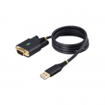 Cablu Startech 1P3FFCB-USB-SERIAL, USB 2.0 male - Serial male, 1m, Black