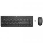 Kit HP 235 - Tastatura Wireless, USB, Black + Mouse Optic, USB Wireless, Black