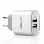 Incarcator retea Ugreen CD104, 2x USB, 3.4A, White