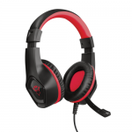 Casti cu microfon Trust GXT 404R Rana, 3.5mm jack, Black-Red