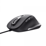 Mouse Optic Trust FYDA, USB, Black 