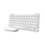 Kit Wireless Trust LYRA - Tastatura Bluetooth/USB Wireless, White + Mouse Optic, USB Wireless, White