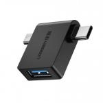 Adaptor Ugreen OTG U30453, USB-C + microUSB - USB 3.0, Black