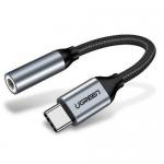 Cablu Ugreen AV142, USB-C - 3.5mm jack female, 0.1m, Black