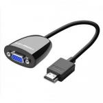 Adaptor Ugreen MM105, HDMI - VGA, 0.15m, Black