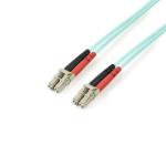 Patch Cord Startech 450FBLCLC3, LC - LC, 2m, Aqua