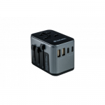 Incarcator retea Verbatim UTA-03, 3x USB-C, 2x USB-A, Black-Gray