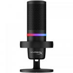 Microfon HP HyperX DuoCast RGB LED, USB, Black