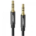 Cablu audio Ugreen AV112, 2x 3.5mm jack male - 3.5mm jack male, 2m, Black