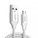 Cablu de date Ugreen US290, USB - microUSB, 1m, White
