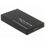 Adaptor Delock 62581, micro USB-B 3.0 female - DisplayPort female, Black