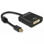 Adaptor Delock 62605, mini DisplayPort male - DVI female, 0.20m, Black