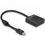 Adaptor Delock 62611, Mini DisplayPort male - HDMI female, 0.2m, Black