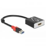 Adaptor Delock 62736, USB 3.0 male - HDMI female, 0.20m, Black
