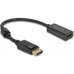Cablu Delock 63559, DisplayPort male - HDMI female, 0.20m, Black