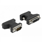 Adaptor Delock 65017, DVI female - VGA male, Black