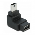 Adaptor Delock 65097, Mni USB-B male - Mini USB-B female, Black
