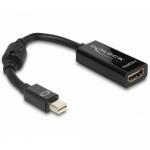 Adaptor Delock 65099, Mini DisplayPort male - HDMI female, 0.12m, Black