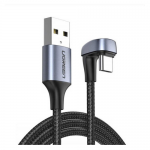Cablu de date Ugreen US311, USB - USB-C, 1m, Black