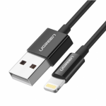 Cablu de date Ugreen US155, USB - Lightning, 2m, Black