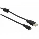 Cablu Delock 82335, USB-A 2.0 male - Micro USB-B male, 2m, Black