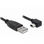Cablu Delock 82681, USB-A male - Mini USB-B male, 1m, Black