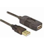 Cablu Delock 82690, USB 2.0 female - USB 2.0 male, 20m, Black
