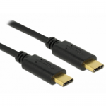 Cablu de date Delock 83324, USB-C male - USB-C male, 2m, Black