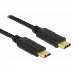Cablu de date Delock 83325, USB-C male - USB-C male, 3m, Black