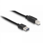 Cablu Delock 83359, USB 2.0 male - USB-B male, 2m, Black
