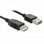 Cablu Delock 83370, USB 2.0 male - USB 2.0 female, 1m, Black