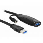 Cablu Delock 83415, USB 3.0 male - USB 3.0 female, 10m, Black