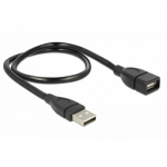 Cablu Delock 83499, USB 2.0 male - USB 2.0 female, 0.50m, Black