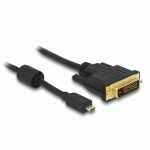 Cablu Delock 83585, Micro HDMI male - DVI male, 1m, Black