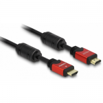 Cablu Delock 84334, HDMI male - HDMI male, 3m, Black-Red