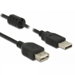 Cablu Delock 84884, USB 2.0 male - USB 2.0 female, 1.5m, Black