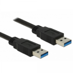 Cablu Delock 85059, USB 3.0 male - USB 3.0 male, 0.5m, Black