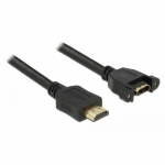 Cablu Delock 85102, HDMI male - HDMI female, 1m, Black