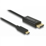 Cablu Delock 85255, USBC male - DisplayPort male, 1m, Black