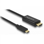 Cablu Delock 85290, USB-C male - HDMI male, 1m, Black
