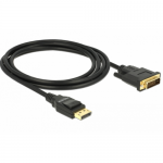 Cablu Delock 85313, DisplayPort male - DVI male, 2m, Black