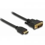 Cablu Delock 85651, HDMI male - DVI male, 0.5m, Black