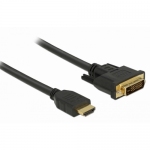 Cablu Delock 85655, HDMI male - DVI male, 3m, Black