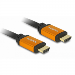 Cablu Delock 85729, HDMI male - HDMI male, 2m, Black-Orange