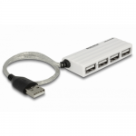 Hub USB Delock, 4x USB 2.0, White