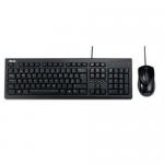 Kit ASUS U2000 - Tastatura, USB, Black + Mouse Optic, USB, Black