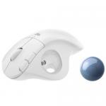 Mouse Optic Logitech ERGO M575 Trackball, USB Wireless/Bluetooth, Off-white