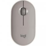 Mouse Optic Logitech Pebble M350, Bluetooth/USB Wireless, Sand