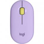 Mouse Optic Logitech Pebble M350, Bluetooth/USB Wireless, Lavender Lemonade