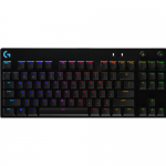 Tastatura Logitech G PRO TKL GX-BLUE, RGB LED, USB, Layout UK, Black